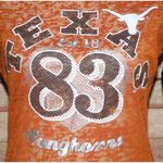 G3 For Her Ladies Texas Longhorns 83 Burn Out Tee Shirt Top Size S Long Sleeve Orange Photo 2