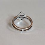 Source Unknown NWOT Unusual Open Rhombus Silver Tone Metal Size 9 Casual Unisex Ring Photo 3