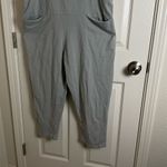 Ladies Italian Lagenlook 2 Pocket Front Tie Comfy Cotton Jumpsuit Gray Size undefined Photo 4