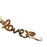 Gold tone love bangle bracelet Photo 5