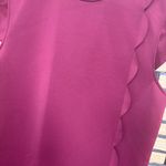 Ted Baker  Dresses Jasmint Burgundy Scalloped Overlay Dress Size 1‎ (size 4) Photo 6