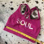 Lululemon  x SOULCYCLE Free to Be Serene Bra Longline In Ripened‎ Raspberry Sz 4 Photo 6