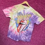 The Rolling Stones Circus Stars Hot Lips Rock Band Tie Dye M Photo 2