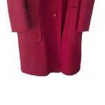 Rogues Gallery Vintage Women's Size Medium 100% Pure Wool Trench Pea Coat Red Photo 2