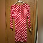 Charming Charlie Charming Charle’s. Red and White quarter sleeve dress. Size L Photo 2