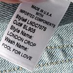 SLVRLAKE London High Rise Straight in Fool For Love Jeans Women’s Size 32 Blue Photo 9