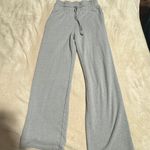 Wide Leg Fleece Sweatpants Gray Size XS Photo 0