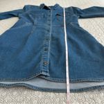 Free People  Dynomite Medium Wash Long Sleeve Stretch Denim Mini Dress Size S Photo 8