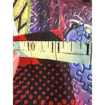 Edikted  Red Black Graphic Lace Up Mini Skirt  missing lace vintage Photo 6