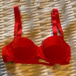 Stella McCartney  Betty Twinkling Plunge Red Bra Photo 1
