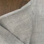 Joan & David Vintage Single Button 100% Linen Chore Jacket in Heather Grey Blue 6 / Medium Photo 5