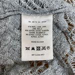 Anthropologie Knitted & Knotted Gray Cutout Loose Knit Short Sleeve Sweater Top Photo 5