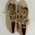Michael Kors Cadence Suede Lace Up Espadrille Flats Blush Pink Ballet Size 6.5 Photo 5