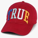 True Religion ⭐️NWT⭐️ Red Rainbow TRUE Adjustable Baseball Hat | OSFA | Photo 5