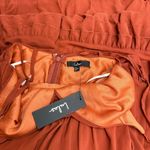 Lulus Lavish Perfection Rust Orange Ruffled Tiered Maxi Dress size Small NWT Photo 4