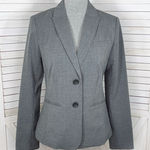 Banana Republic  Pinstripe Two Button Blazer Jacket Grey Size 6 Photo 0