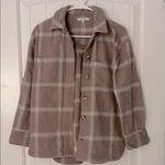 Madewell  Plaid Shirt Jacket in Brown and Cream Photo 5