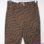 We Wore What NEW Tiger Stripe Piped Stiletto Slit The Icon Jeans, 29 Photo 3