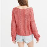 Abercrombie & Fitch NWOT Puff Sleeve V-NeckSweater Photo 4