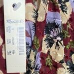 Madewell • NWT Drawstring Ruffle-Hem Top in Viola Floral Photo 8