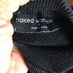 Naked Wardrobe  Black Cropped Sweatshirt Photo 4