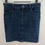 Ann Taylor  Blue Mini Jean Skirt sz 4 Photo 0