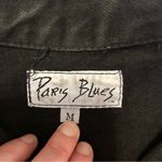 Paris Blues Vintage Y2K Denim Jean Jacket Black Gold Glitter Stars Mirrored sz M Photo 14