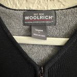 Woolrich  Womens Black Snowman Snowflake Zip Up Vest Sweater Size Large Photo 5