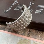 Rhinestone Brooch Pin Silver Sparkly Statement Prom Y2K Style Coquette Photo 6