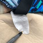 Maxine of Hollywood One-Piece Blue Geometric Swimsuit Molded Cups Shelf Bra 12 Photo 3