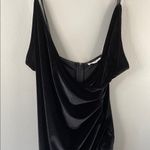 Cotton Candy Black Ruched One Shoulder Slip Dress Size L Photo 6
