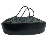 Brighton  Valencia Purse Shoulder Bag Satchel Metallic‎ Silver Black Photo 2