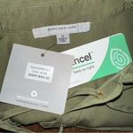 Marc New York  Top Womens 1X Green Blouse‎ Lace Up Roll Tab Office Minimalist Photo 8