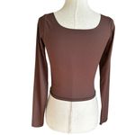 Almere Brown Seamless Crop Top Women's Size Small | 75 Photo 1