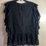 Ultra Pink  Layered Ruffled LaceTop Size L Photo 1