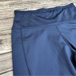 Sports Wear Women's Spandex Bermuda Shorts Dark Navy Blue L LG Large High Rise Photo 3