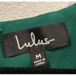 Lulus Green Tie-Front Ruffled Skater Mini Dress Photo 2