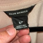 Club Monaco Regan Tee Faux Leather Sleeves Photo 3
