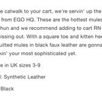 EGO 💖 Tropez Quilted Mules💖 Photo 4