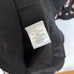 Elle  Black Floral Print Lined Button Down Shirt Dress Size M Photo 3