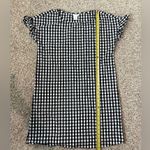 Tabitha Webb Black Gigham Shift Dress Ruffle Sleeve Size 8 Photo 5