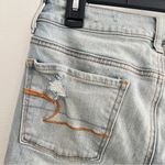 American Eagle  Outfitters Light Blue Ripped Skinny Jeans Photo 3