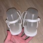 Apt. 9  white flip flops silver ankle strap summer Photo 5