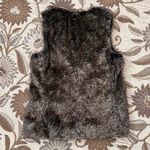 Banana Republic  Faux Fur Vest Dark Brown M Medium Photo 1