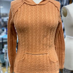 Knit Hoodie L Orange Size L Photo 0