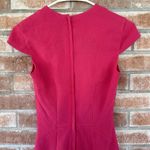 H&M Hot Pink Barbie Sheath Dress Pleated Cap Sleeves Size 2 Photo 5