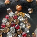 Velvet Semida Fashion Shoes with Rhinestones size 11.5 EU 43 Bling Cherries Black Photo 7