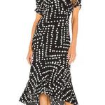 Diane Von Furstenberg Diane Von‎ Furstenberg  Orla Black and White High Low Dress Sz 6 Photo 0