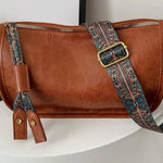 Brahmin Brown Leather Women's Bag with Patterned Strap new without tags Photo 0