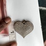 Rhinestone Diffuser Heart Pendant Silver Photo 2